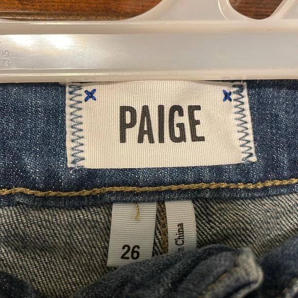 Paige Distressed Denim Shorts - Picture 6 of 10